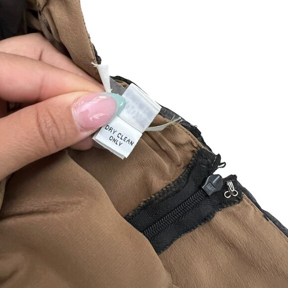 Lucy Agnes Silk Embroidered Sheer Strapless Gown Black M Vampire Witchy Romantic - Picture 8 of 11